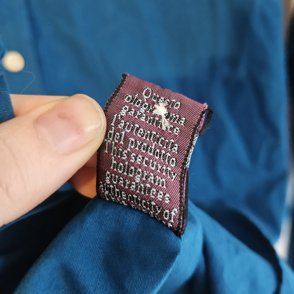 Blue Men's Shirt - Picture 6 of 10